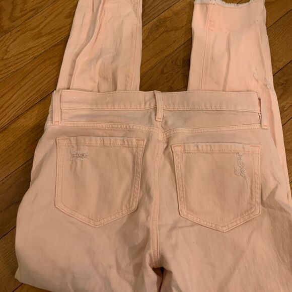 Loft Boyfriend Jeans in Icy Peach - Picture 9 of 11